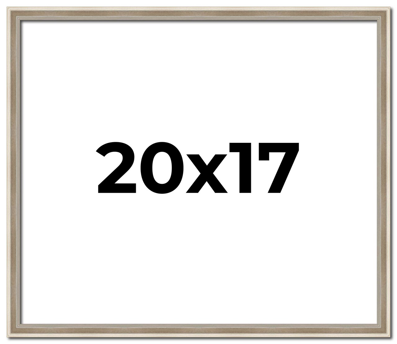 Classic Modern Silver Picture Frame - UV Acrylic, Backing Board, Hanging Hardware Included